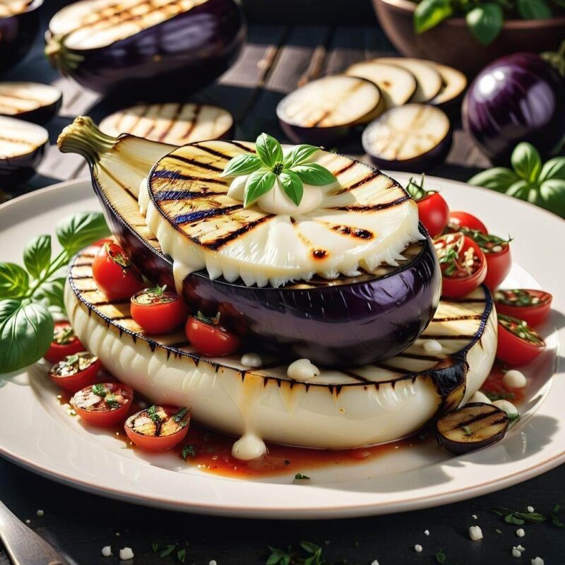 Mozzarella na gorącym grillu